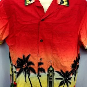 KoleKole Authentic Hawaiian Shirt L XL Aloha Tower